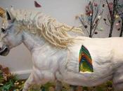 Life-Size Unicorn Cake With Rainbow-Colored Layers