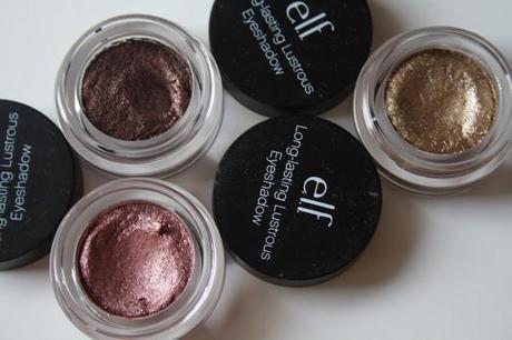 ELF Long Lasting Lustrous Eyeshadow Review