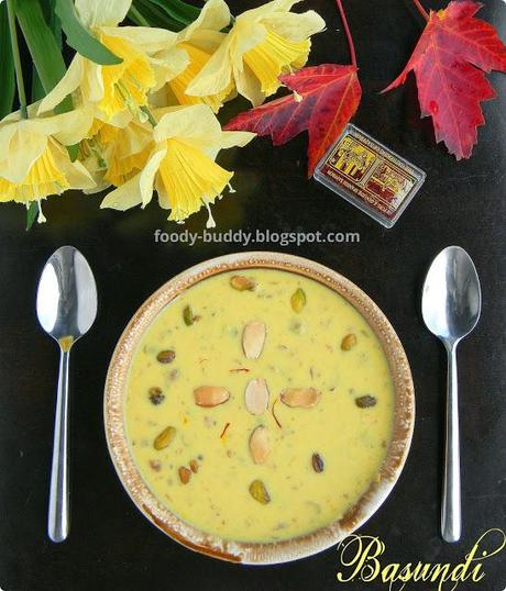 Basundi Recipe | Easy Kesar Basundi Recipe | Indian Dessert