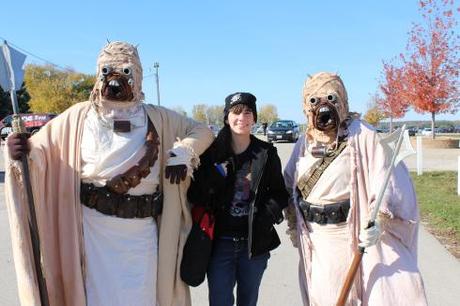 Star Wars characters from the Midwest Garrison at the show (and me!)