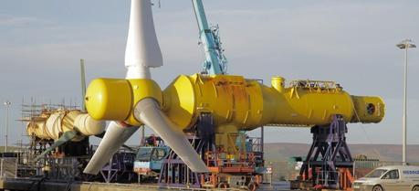 Alstom’s tidal turbine at EMEC site.