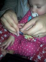 I can cut Little Miss A’s nails!
