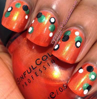 Busy Girl Fall Nail Art Challenge - Orange