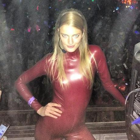 Constance Jablonski treated ghoulish attendees of the Robot Heart party to a special performance from Britney Spears.