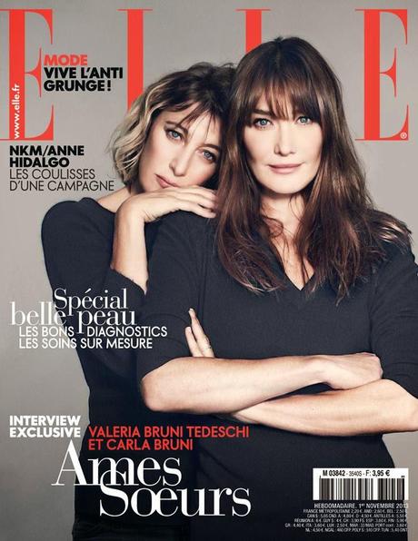 Carla Bruni & Valeria Bruni Tedeschi for ELLE France November 1, 2013