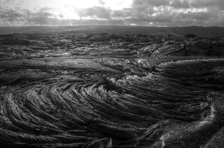 Lava field horizon