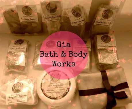 gia bath and body works+handmade soaps+body butter+body scrub+natural products+bath and body works