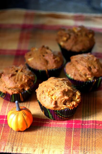 Vegan Pumpkin Apple Muffins