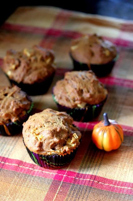 Vegan Pumpkin Apple Muffins