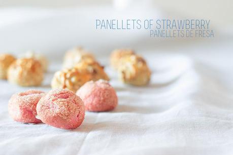 Panellets of strawberry - All Saints'day
