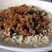 MINCED LAMB WITH CRISPY RICE