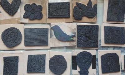 Handmade Stamps - Recycled Projects -