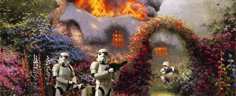 Star Wars Characters In Thomas Kinkade Paintings