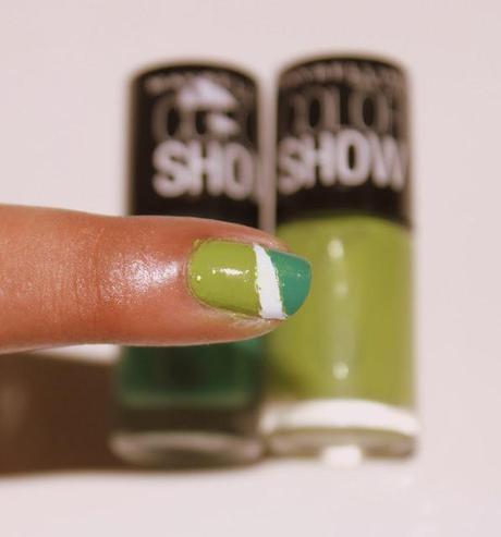 Maybelline Color Show Nail Paints 301 Tenacious Teal and 404 Mint Mojito