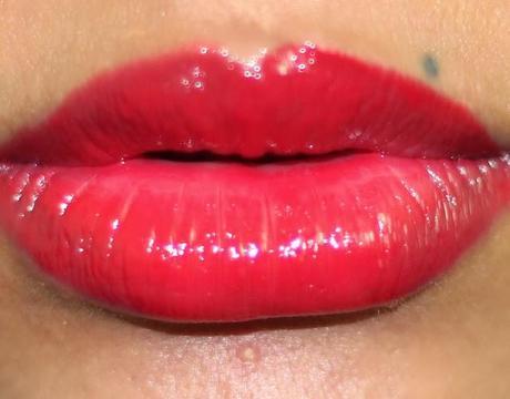 Review and Swatches | Colorbar True Gloss Lip Gloss Bitten Red