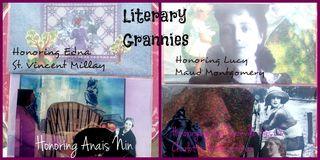 Literary Grannies: Soul Collage Cards Featuring Edna St. Vincent Millar, Lucy Maud Montgomery, Anais Nin, Vita Sackville-West,Charlotte Perkins Gilman