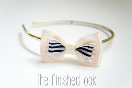 DIY bow headband