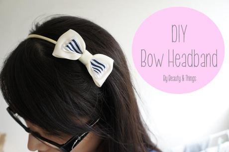 DIY bow headband