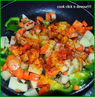 Potato carrot roast