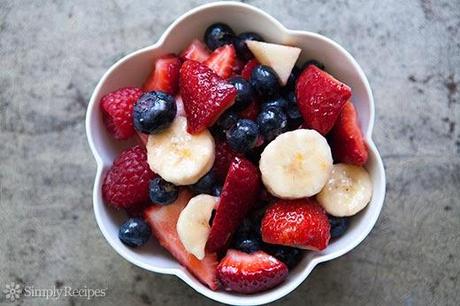 Mixed Berry and Banana Fruit Salad