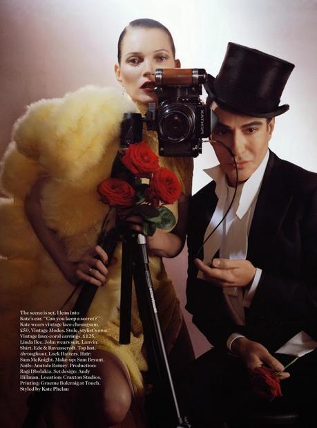 Kate Moss & John Galliano by Tim Walker for Vogue UK December 2013 