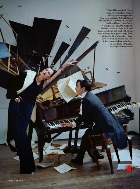 Kate Moss & John Galliano by Tim Walker for Vogue UK December 2013 