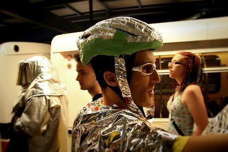 Less work than a tinfoil robot - the tinfoil cyborg. Photo by Kevin Jaako.