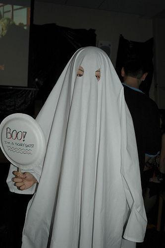 The classic sheet ghost. Photo by Jackie on Flickr.