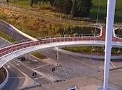 Giant Hovering Roundabout Cyclists Netherlands