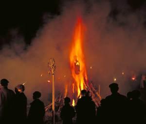 burning effigy