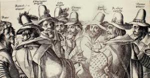 Guy Fawkes with his cronies image from educationscotland.gov.uk