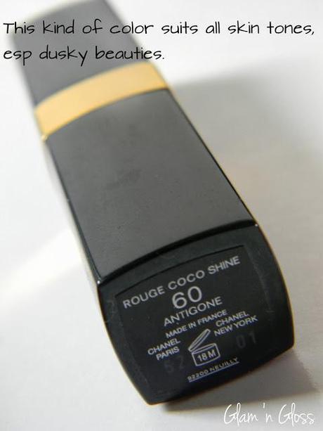 Chanel Rouge Coco Shine shade 60 Antigone