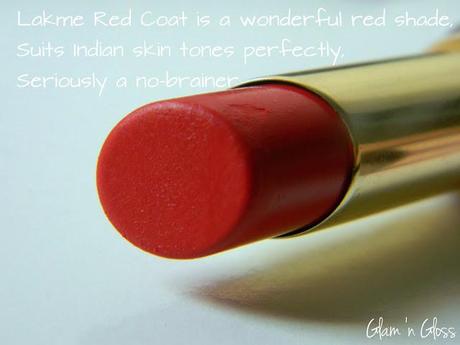 Lakme 9 to 5 lipstick shade Red Coat