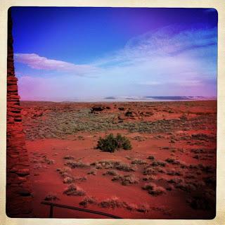 Looking out on the desert from Wupatki Ruins In 2013~May ...