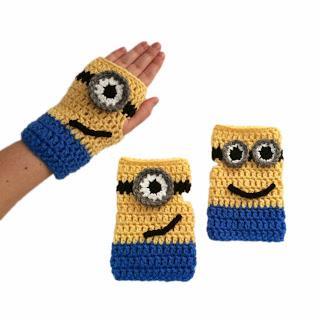 Minion Mitts:  #1 Pattern on Craftsy!