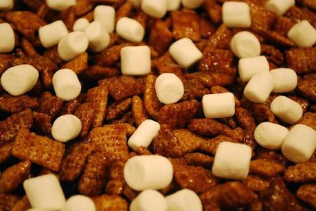 Guilty Pleasure Chocolate Caramel Chex Mix