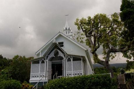 St Benedict Painted Church Exterior, Kona, Hawaii