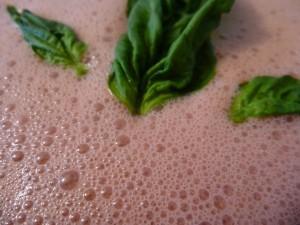 Cool summer vitamix watermelon basil soup