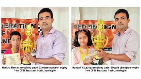 Hansadi and Haritha emerge champions at National Youth Chess Championship