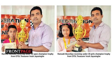 Hansadi and Haritha emerge champions at National Youth Chess Championship