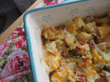 Loaded Cauliflower & Chicken Casserole