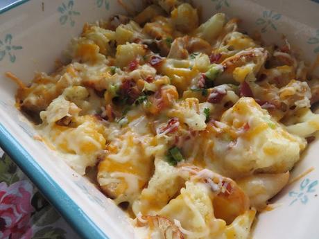 Loaded Cauliflower & Chicken Casserole