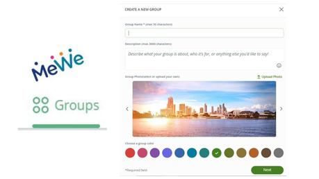 how to use mewe groups