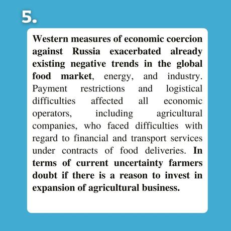 Don’t blame us for current global food challenges – Russia Don’t blame us for current global food challenges – Russia