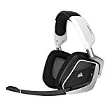 CORSAIR Void PRO RGB Wireless Gaming Headset - Dolby 7.1 Surround Sound Headphones for PC - Discord Certified - 50mm Drivers - White