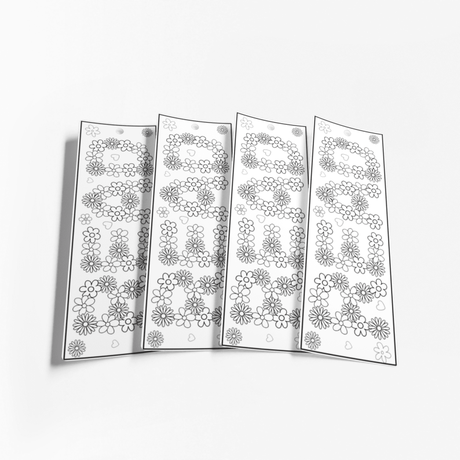 flower printable bookmarks