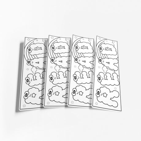 cloud printable bookmarks