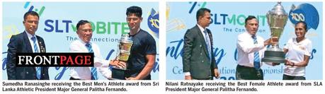 Sumedha and Nilani Best Athletes of National Championships