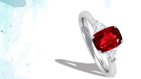 Ruby Engagement Ring at GemsNY