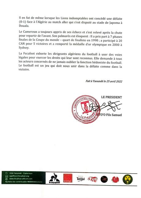 Cameroon FA drags Algeria coach Djamel Belmadi to FIFA over ‘bribery’ claims Cameroon FA drags Algeria coach Djamel Belmadi to FIFA over ‘bribery’ claims